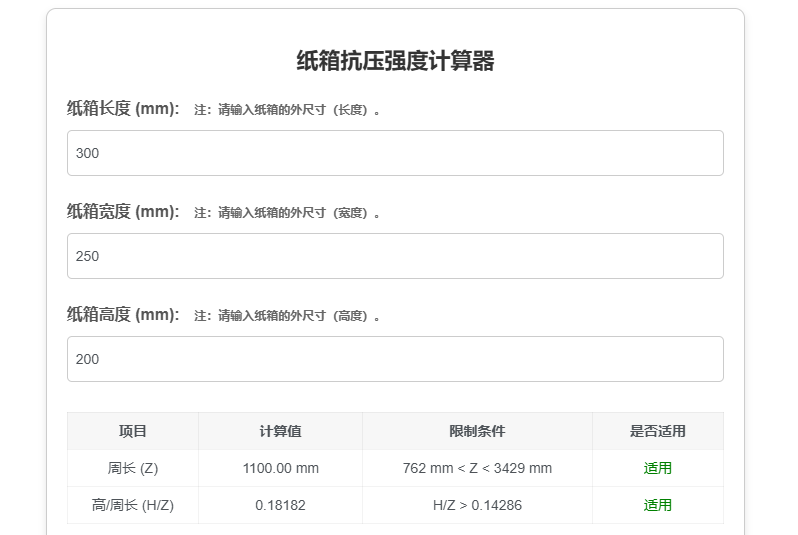 图片[2]-马基公式边压、厚度、尺寸计算纸箱抗压强度—马基公式工具的介绍-包印学堂