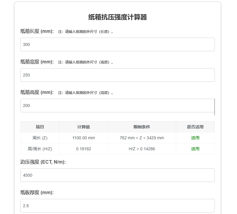 图片[3]-马基公式边压、厚度、尺寸计算纸箱抗压强度—马基公式工具的介绍-包印学堂
